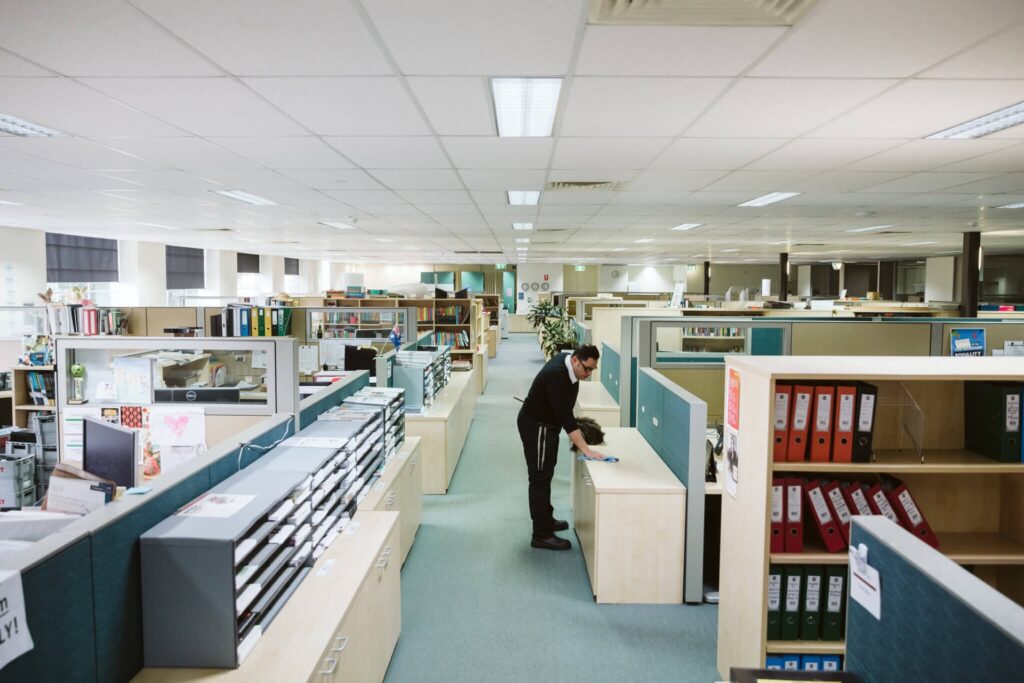 Office Cleaners in a Melbourne business